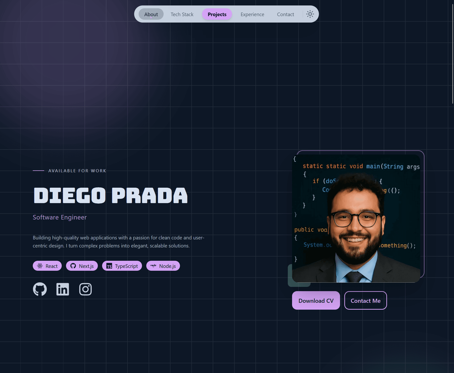 Portfolio Website  image